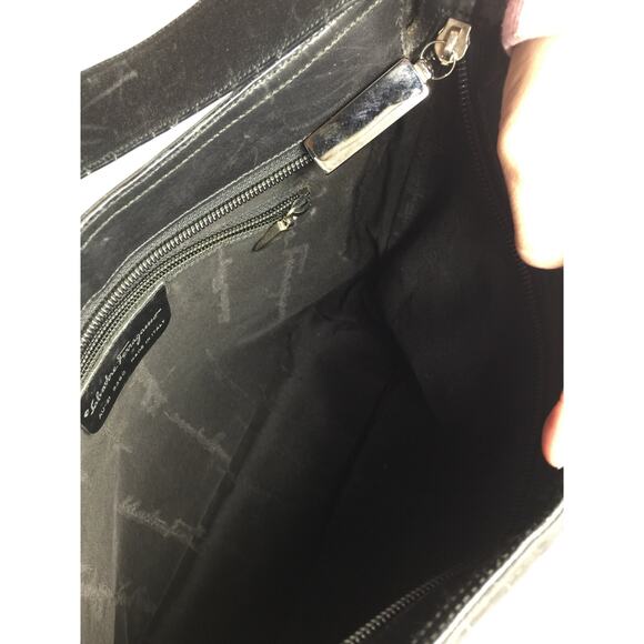 Salvatore Ferragamo Black Nylon Shoulder Bag - Picture 7 of 15